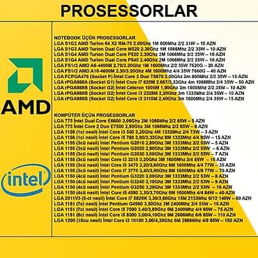 komputer core 2 duo: Prosessorlar Notebook üçün Prosessorlar ⭐LGA S1G3 AMD Turion Dual Core — 1