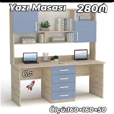 tek dolablar: Künc masa, Stulsuz, Polkalı, Siyirməli, Teksturalı laminat — 1