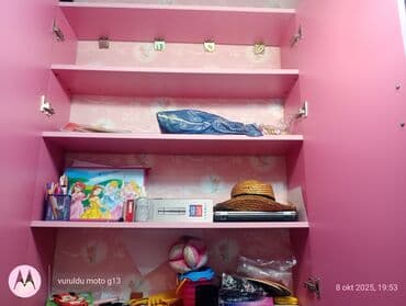 metbex skaflari: Qız üçün, 2 qapılı, Açılan, Düz dolab — 4