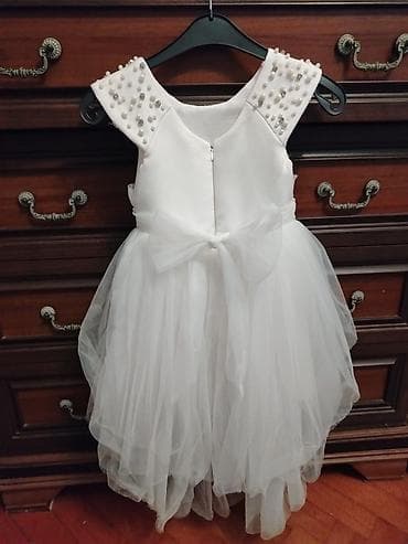 Платья: Uşaq üçün zərif ağ ziyafət/libas 4-5 yaş 0554023314 wp - Rəng: ağ - — 2
