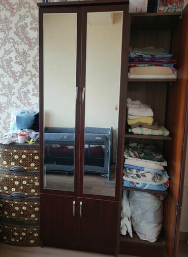 furqan mebel cəlilabad: İşlənmiş, 4 qapılı Düz dolab, Dolab-asılqan — 2