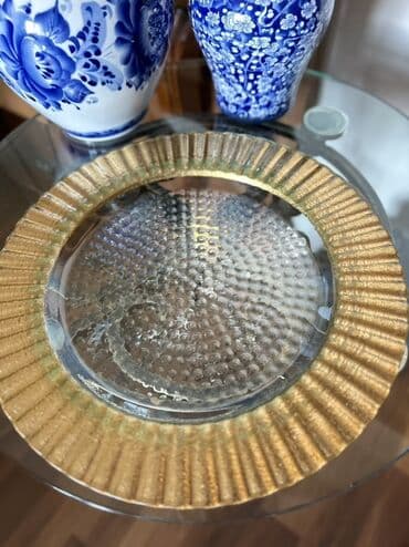 бижутерия из муранского стекла: Boşqablar, 1 əd, rəng - Qızılı — 1