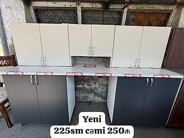 mətbex mebeli: *250₼ YENİ Metbex mebeli SATILIR*‼️ Hazır əldədir Olcusu 225sm — 1