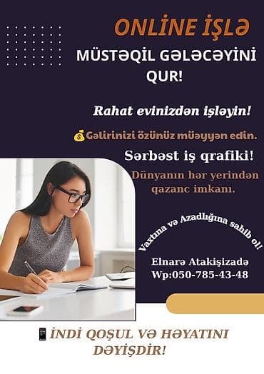 katibe isi axtariram: Marketoloq tələb olunur, İstənilən yaş, Təcrübəsiz — 1