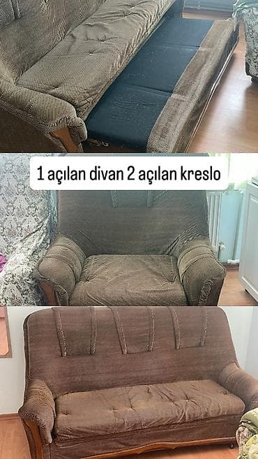 Di̇van-kravat, 2 kreslo, Divan lalafo.az -da Di̇van-kravat, 2 kreslo, Divan