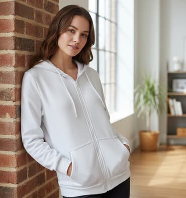 Svitşot, New Yorker, L, rəng - Ağ