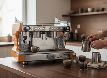 CBC ROYAL SYNCHRO 2GR SB orange. Kофемашинa. В идеальном состоянии