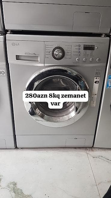 et masini: LG paltaryuyan maşın – ön yükləməli, 8 kq tutumlu. - Inverter Direct — 1