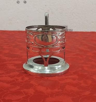 qab yigan: Stəkanlar, rəng - Gümüşü, 1 əd, SSRİ — 8