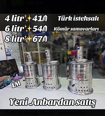 iphone 5 's: Türk istehsalı kömür samovarları - Həcm variantları: 4 litr, 6 litr — 1
