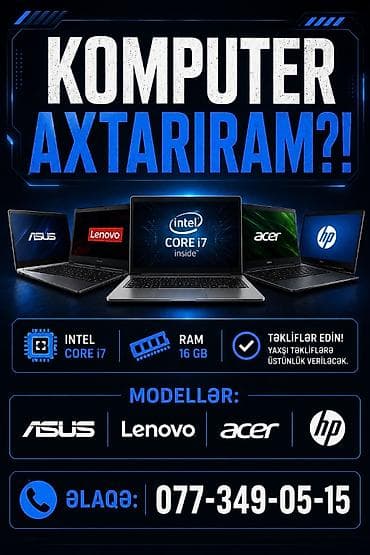 elekt: Komputer axtarılır təkliflər edin 077-349-05-15 — 1