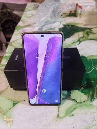 iphone 12 pro mini: Samsung Galaxy Note20, 256 GB, rəng - Qızılı, Barmaq izi — 1