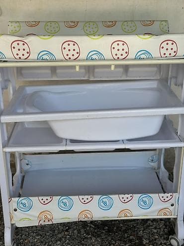 Uşaq üçün hamam və alt dəyişmə masası – VIB dizaynı - 2-si 1-də — 1