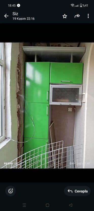 24Mətbəx mebeli satılır Ölcu 3 yarım olar. *Qiymət 280 azn* Ünvan — 5