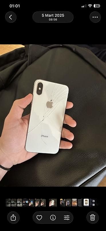 IPhone X, 256 GB, Gümüşü