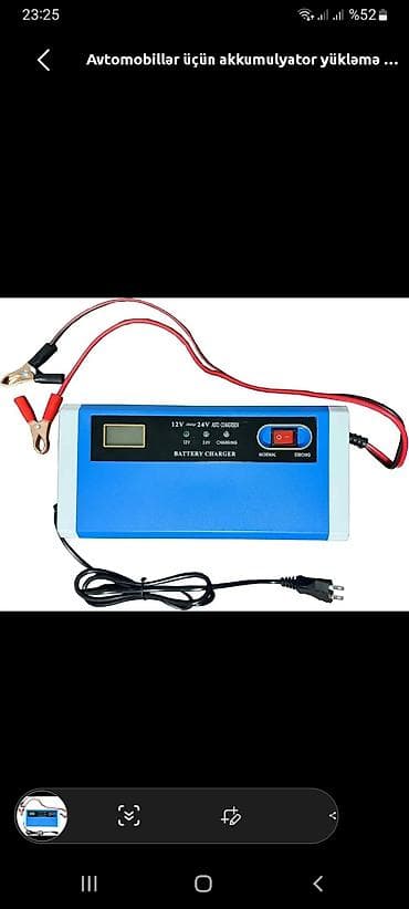 Aksesuarlar və tüninq: Avtomobil akkumulyatoru üçün şarj cihazı - 12V və 24V — 1