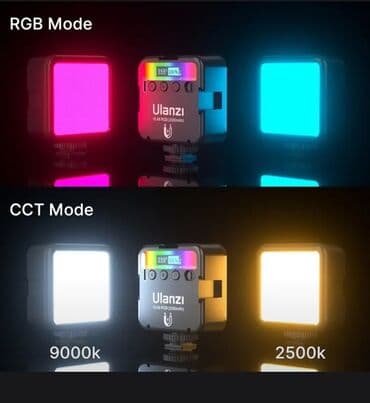 çəkiliş üçün işıq: Ulanzi VL49 RGB LED işıq - RGB rəng diapazonu: 360° HSI rəng — 7