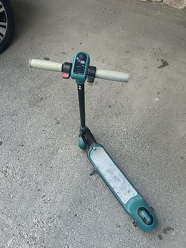 дрифт кар: Uşaq üçün elektrik skuter - Rəng: Yaşıl-göy tonlarda - Ön — 3