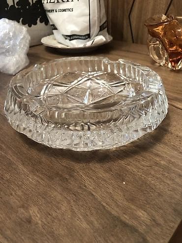 Kəsimli şüşə külqabı - Material: qalın, şəffaf kəsimli şüşə (kristal — 1