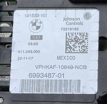 Салон: BMW F15 F10 Speedometr Cihazlar Paneli - Model: BMW X5 F15 üzerindan — 3