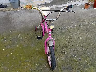 usaq ucun velosiped satisi: Uşaq velosipedi – 16 düym - Rəng: çəhrayı, karkas üzərində naxışlı — 2