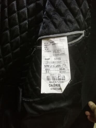 купить кожаную куртку в баку: Palto, 7XL (EU 54), rəng - Qara — 7