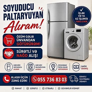 Xidmət: Soyuducu və paltaryuyan alışı – Hər növ soyuducu və lalafo.az -da Xidmət: Soyuducu və paltaryuyan alışı – Hər növ soyuducu və