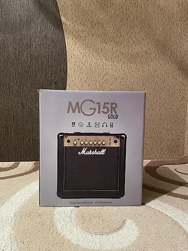 gitara satilir: Amfilər və pedallar satılır. Qiymətlər: Marshall MG15CFX - 390 AZN — 2