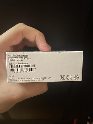 airpods satilir: Apple AirPods 4 (ANC) – simsiz qulaqlıq Xüsusiyyətlər: - Aktiv — 3