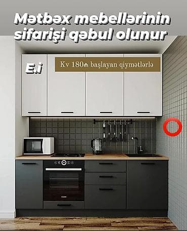 ag qara metbex mebelleri: Mətbəx mebellərinin sifarişi qəbul olunur. - Fərdi ölçü və planlamaya — 1