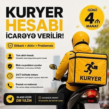 ikinci el printer: Kuryer Hesabı Günlük İcarə — 1