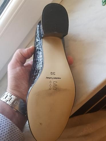 Туфли: Туфли, Размер: 39, цвет - Черный, Новый — 5