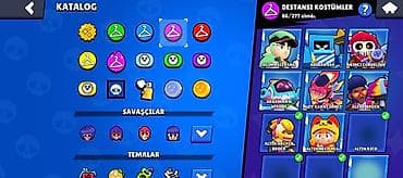 oyun adları: Brawl Stars oyun hesabı – yüksək səviyyəli kolleksiya - Kupa yolu — 6