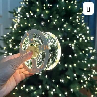 светодиодная бегущая строка: Məftil işıq Yolka və ya dekor üçün istifadə olunur 220 woltla işləyir — 3