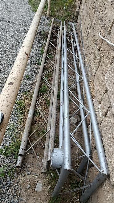 Metall konstruksiya və borular dəsti - Üçbucaqlı fermanlı (truss