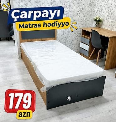 Tək nəfərlik çarpayı – matras hədiyyə. - Müasir dizayn: ağac lalafo.az -da Tək nəfərlik çarpayı – matras hədiyyə. - Müasir dizayn: ağac