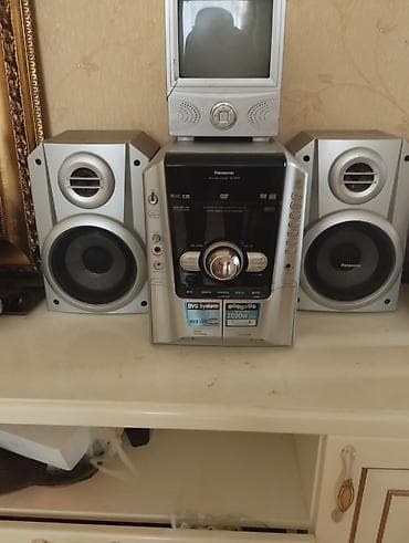 kohnə radio: Panasonic mini audio sistemi və DVD mərkəzi - Marka/model: Panasonic — 1