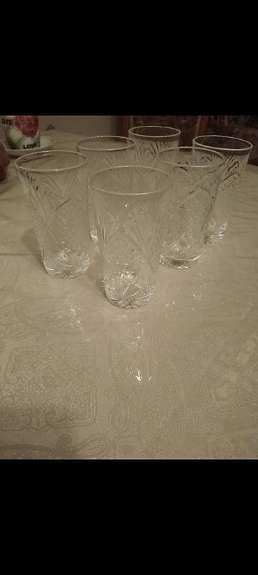 Stəkanlar, Xrustal, 6 ədədli dəst, 250 ml — 1