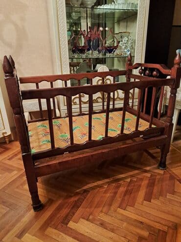 деревянные двухъярусные кровати: Для девочки и мальчика, Четырехугольная, Колыбель, С механизмом качания — 5