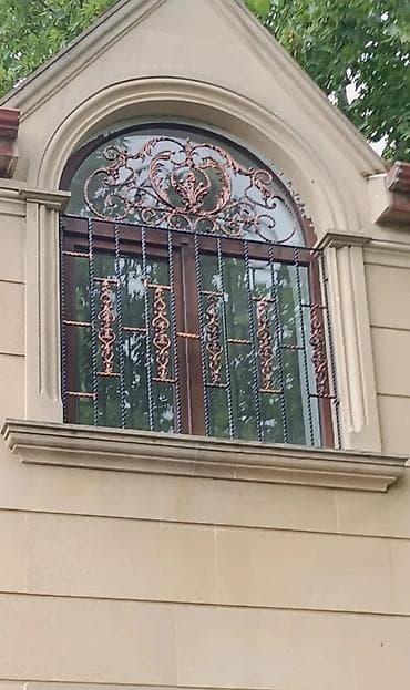 Dekorativ və təhlükəsizlik üçün metal pəncərə barmaqlıqları -