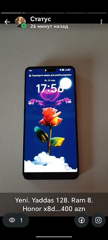 eurolux elektrik sobalar: Honor X8, 128 GB, rəng - Qara, Sənədlərlə — 2