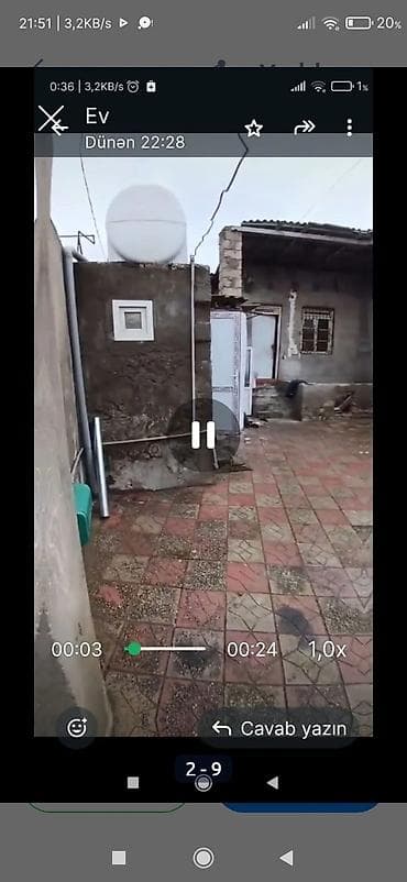 ev: 1otağ ev verilir sabuncu bazarına yaxın kişilərə verilir — 4