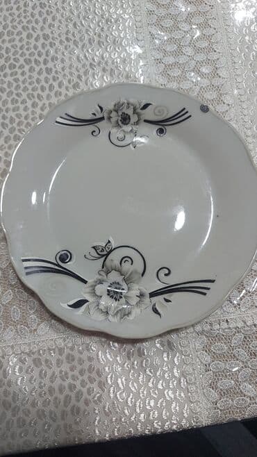 бетонный башмак для забора: Тарелки, цвет - Белый — 2