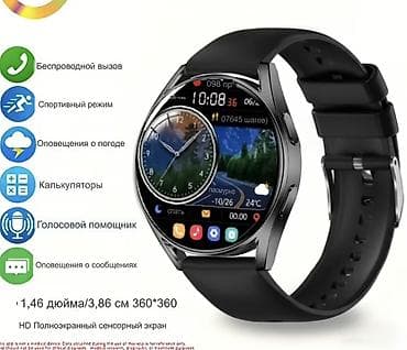 Yeni, Smart saat, Smart, Sensor ekran, rəng - Qara