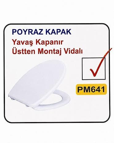 hamam ucun: Poyraz Kapak – PM641 tualet oturacağı qapağı🇹🇷 - Yavaş qapanma — 1