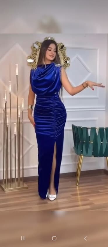 toy ucun tulumlar: Zərif axşam geyimi – atlas/saçaqlı detallar ilə - Model: Uzun — 1