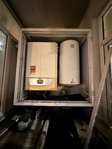 Qaz kombi + su qızdırıcısı (elektrik boiler) komplekti - Divara