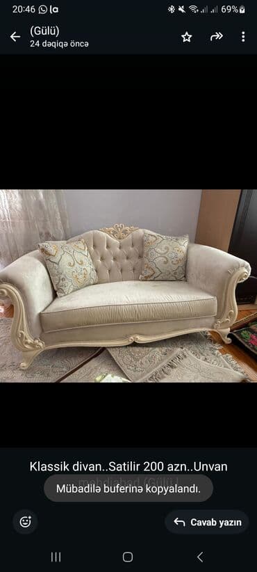 klasik divanlar: Divan, Açılmayan, Bazasız, Parça — 1