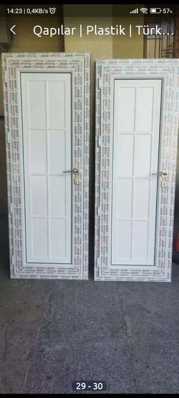 pilasdiq qapi: Plastik Naxışlı Hamam Qapıları 350 man — 23