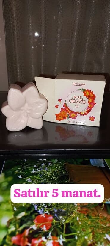 quru deriler ucun maskalar: Oriflame tərəfindən istehsal olunan, çiçək formalı "You Dazzle" sabunu — 2